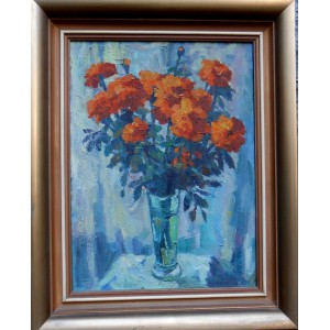 Zdzisław Przebindowski "Kwiaty w wazonie"
