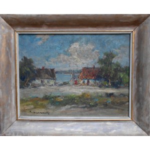  Karol Wieczorek (ur. 1949, Bytom) Pejzaż wiejski