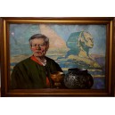 Ludwik Stasiak "Autoportret ze Sfinksem"
