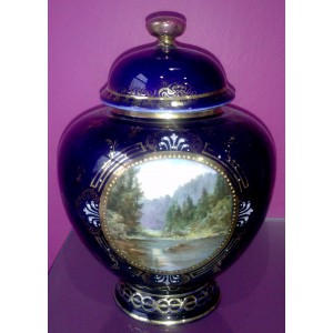 Amfora - Cobalt, Austria, Vienna 1870r.