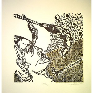 Eleonora Wasielewska  Bez tytułu Litografia, 25x25 cm