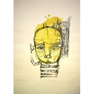 Karolina Sroka "Portret kreacyjny nr 1",  Litografia, 40x30 cm
