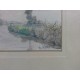Roman Kochanowski  "Pejzaż" akwarela wym. 16x23 cm w swietle passepartout