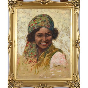 Behrmann Adolf (Abraham) (1876-1942)   „Portret kobiety” 