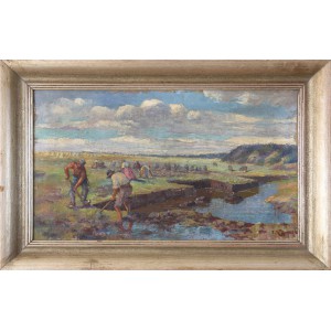 Kierpal Antoni   (1898-1960)   „Kopanie torfu” 